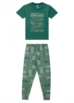 Malwee Kids - Pijama Gamer Brilha no Escuro Verde - MALWEE KIDS