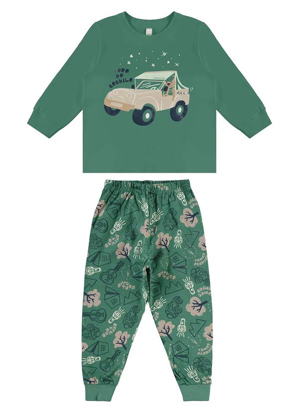 Malwee Kids - Pijama Hora do Cochilo Brilha no Escuro Verde