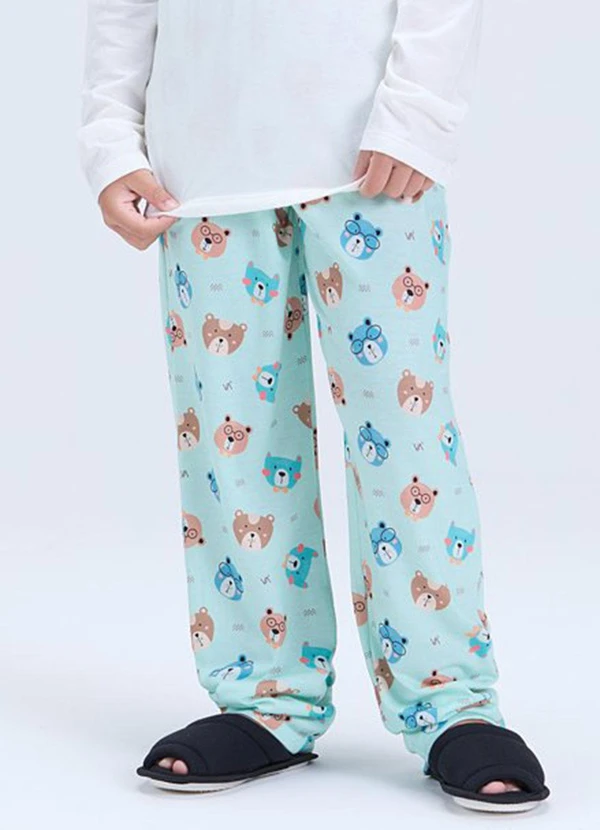 Vida Costeira - Pijama Infantil Bolsinho Estampado Off White 3