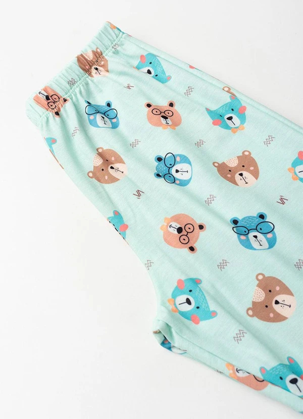 Vida Costeira - Pijama Infantil Bolsinho Estampado Off White 6