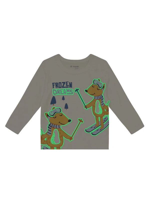 Brandili - Pijama Infantil Brilha no Escuro Natural 4