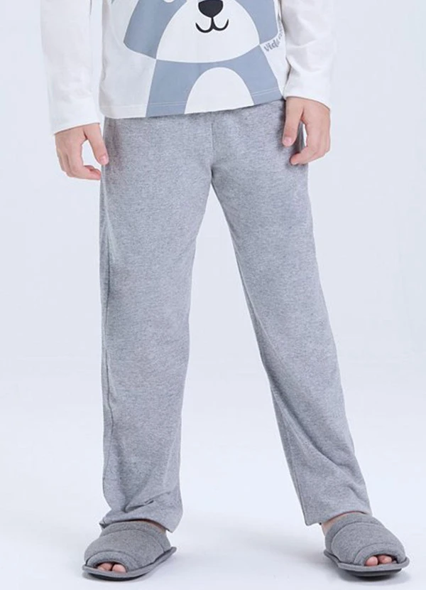 Vida Costeira - Pijama Infantil de Inverno Guaxinim Off White 3