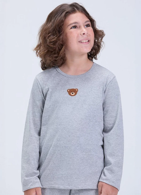 Vida Costeira - Pijama Infantil de Inverno Ursinho Mescla 2