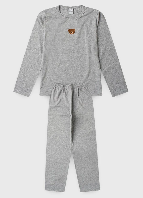 Vida Costeira - Pijama Infantil de Inverno Ursinho Mescla 4