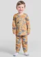 Brandili - Pijama Infantil Dino Brilha no Escuro Amarelo - variação: Amarelo