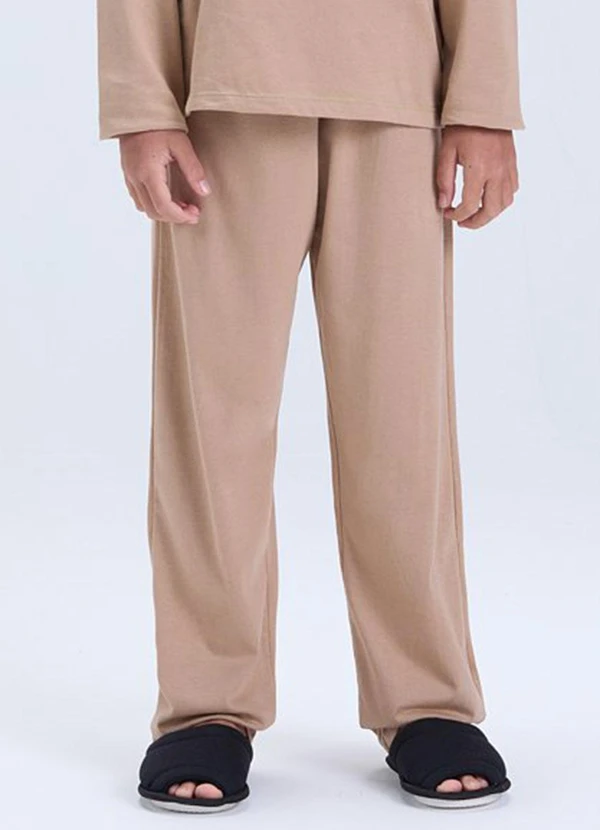 Vida Costeira - Pijama Infantil Inverno Etzinho Brilha no Bege 3