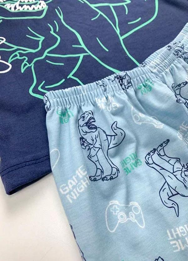 Atelie da Crianca - Pijama Infantil Inverno Game Night Azul 3