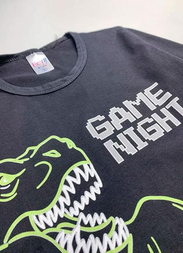 Atelie da Crianca - Pijama Infantil Inverno Game Night Preto 2