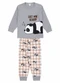 Atelie da Crianca - Pijama Infantil Inverno Let Me Sleep Branco - variação: Cinza