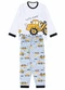 Atelie da Crianca - Pijama Infantil Inverno Let'S Work Branco - variação: Branco