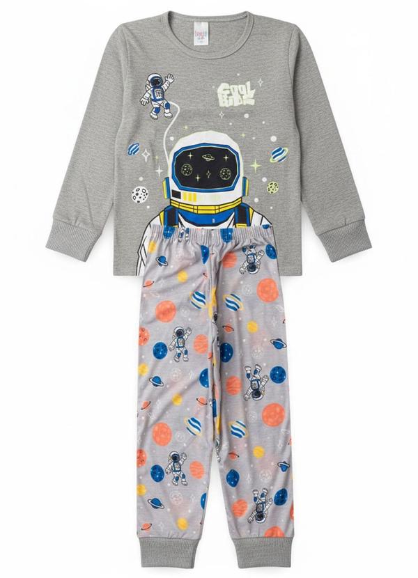 Atelie da Crianca - Pijama Infantil Masculino Astronauta Cinza