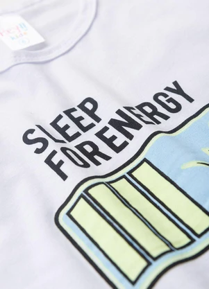 Atelie da Crianca - Pijama Infantil Masculino Energy Branco - ATELIE DA CRIANCA