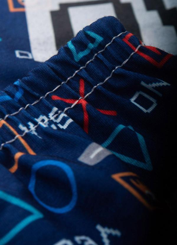 Atelie da Crianca - Pijama Infantil Masculino Game Over Azul 3