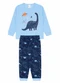 Atelie da Crianca - Pijama Infantil Masculino Inverno Dino Preto - variação: Azul