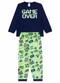 Atelie da Crianca - Pijama Infantil Inverno Game Over Branco - variação: Azul
