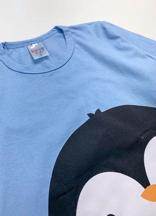 Atelie da Crianca - Pijama Infantil Masculino Inverno Pinguim Azul 2