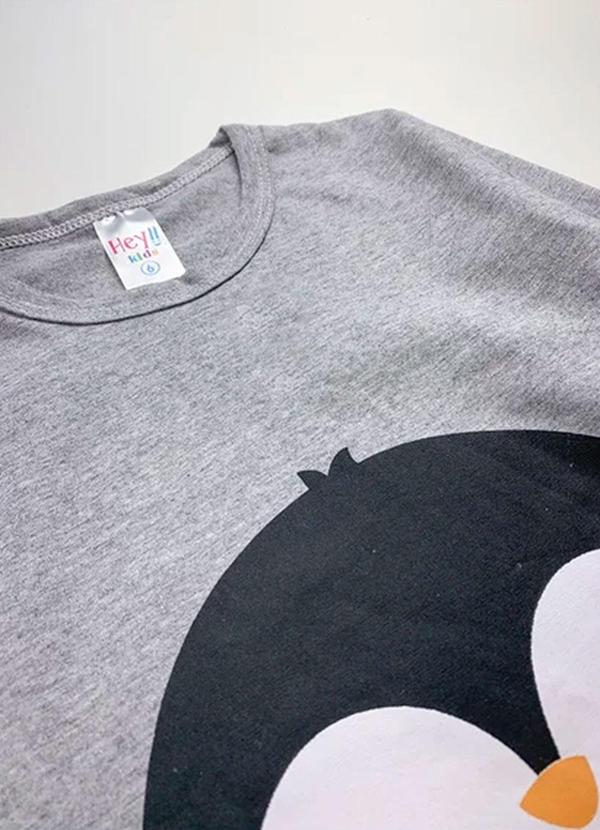 Atelie da Crianca - Pijama Infantil Masculino Inverno Pinguim Cinza 2