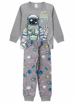 Atelie da Crianca - Pijama Infantil Masculino Space Explorer Verde - ATELIE DA CRIANCA