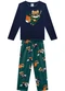 Kyly - Pijama Infantil Menino Brilha no Escuro Cinza - variação: Azul