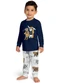 Kyly - Pijama Infantil Menino Brilha no Escuro Azul - variação: Azul