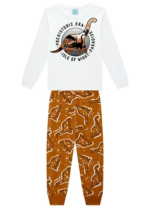 Kyly - Pijama Infantil Menino Brilha no Escuro Branco - KYLY