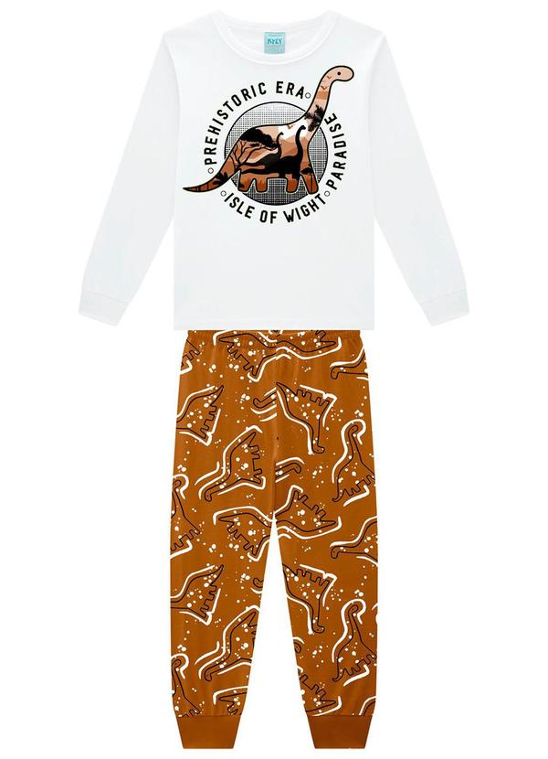 Kyly - Pijama Infantil Menino Brilha no Escuro Branco
