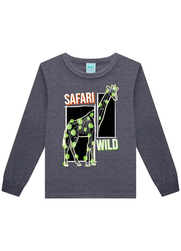 Kyly - Pijama Infantil Menino Brilha no Escuro Cinza 2