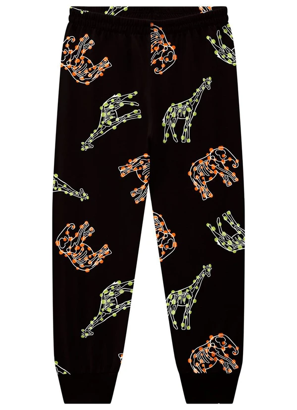 Kyly - Pijama Infantil Menino Brilha no Escuro Cinza 3