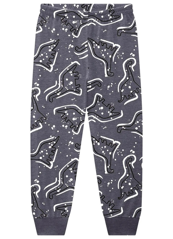 Kyly - Pijama Infantil Menino Brilha no Escuro Cinza 3