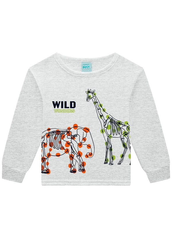 Kyly - Pijama Infantil Menino Brilha no Escuro Cinza 3
