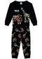 Kyly - Pijama Infantil Menino Brilha no Escuro Preto - variação: Preto