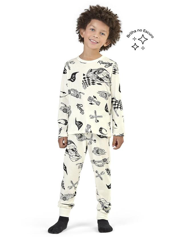 Elian - Pijama Infantil Menino Corrida Radical Bege 1
