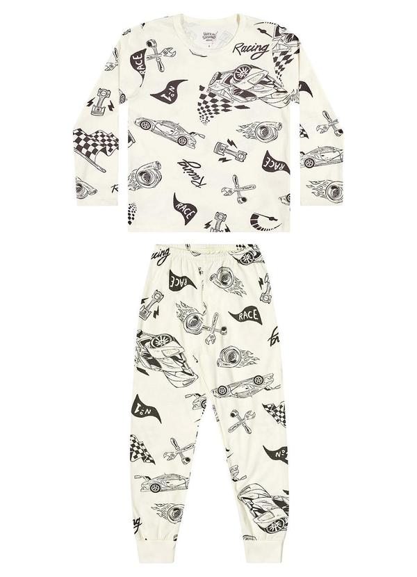 Elian - Pijama Infantil Menino Corrida Radical Bege 2