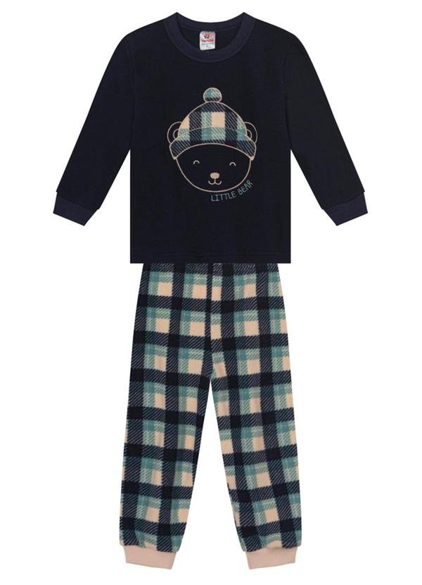 Brandili - Pijama Infantil Menino de Ursinho  Azul