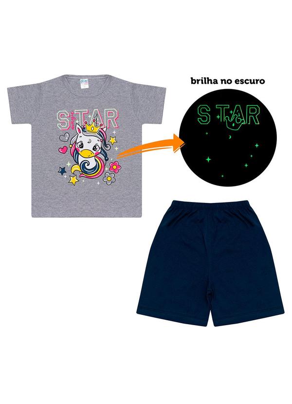 Galerinha - Pijama Infantil Meninos Roupa de Dormir Cinza