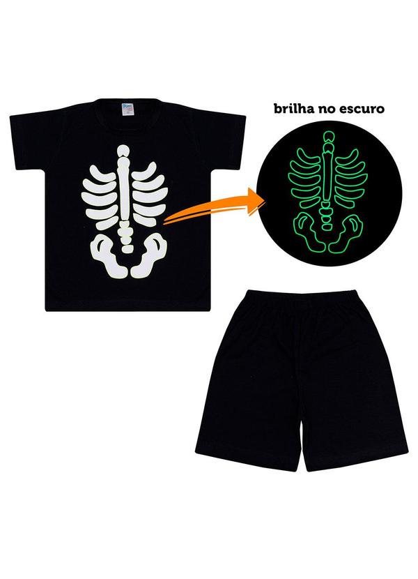 Galerinha - Pijama Infantil Meninos Roupa de Dormir Preto