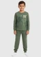 Malwee Kids - Pijama Jogger Gamer Azul - variação: Verde Oliva