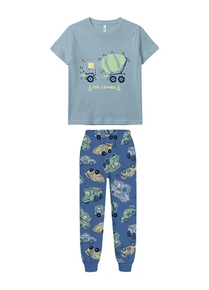 Malwee Kids - Pijama Ligue & Brinque Brilha no Escuro Azul - MALWEE KIDS