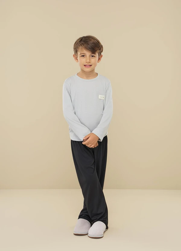 Aurora Joaquina - Pijama Longo Infantil Liso