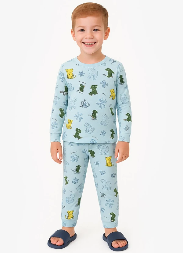 Select - Pijama Masculino Infantil Azul 3