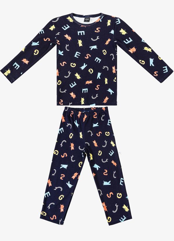 Select - Pijama Masculino Infantil Azul