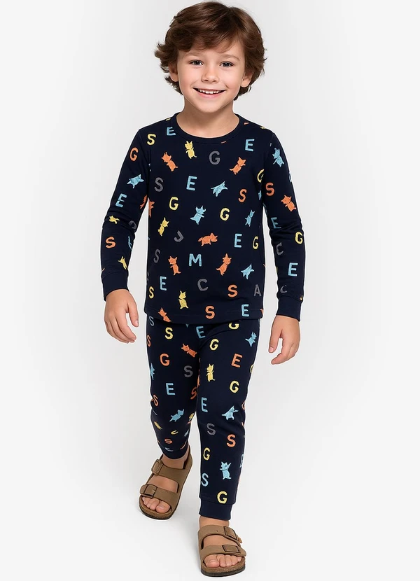 Select - Pijama Masculino Infantil Azul 3