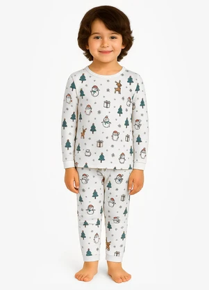 Select - Pijama Masculino Infantil Bege - SELECT