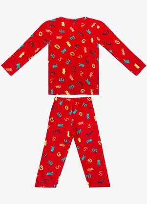 Select - Pijama Masculino Infantil Vermelho - SELECT