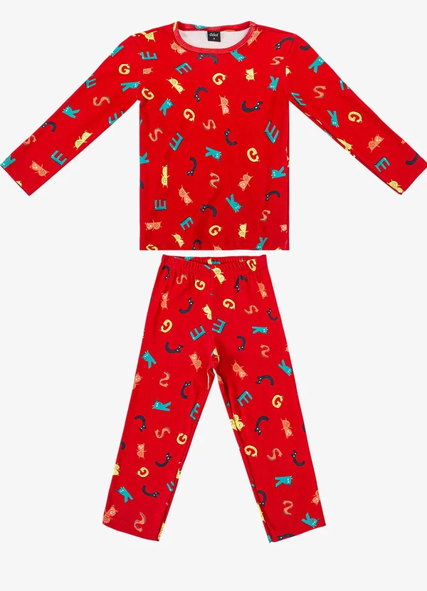 Select - Pijama Masculino Infantil Vermelho 1