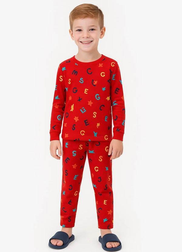 Select - Pijama Masculino Infantil Vermelho 3