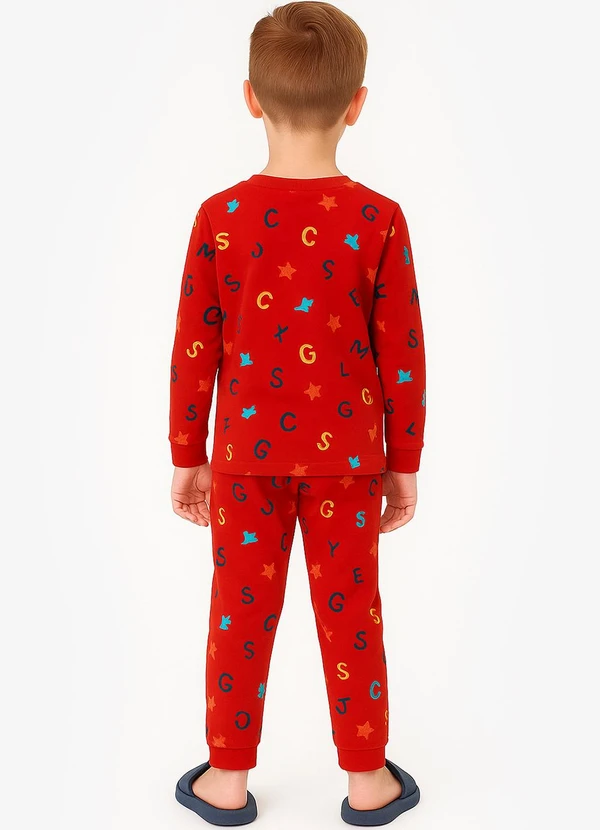 Select - Pijama Masculino Infantil Vermelho 4