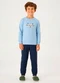 Pulla Bulla - Pijama Meia Malha Azul - variação: Azul