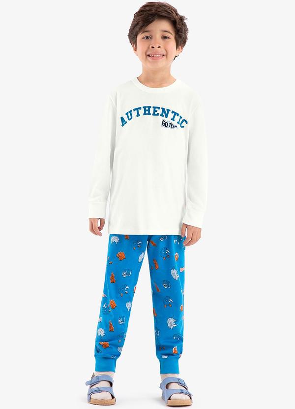 Rovi Kids - Pijama Meia Malha Rovi Kids Bege 1