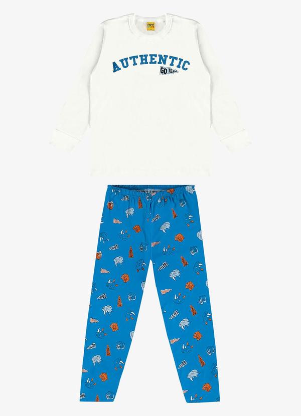 Rovi Kids - Pijama Meia Malha Rovi Kids Bege 4